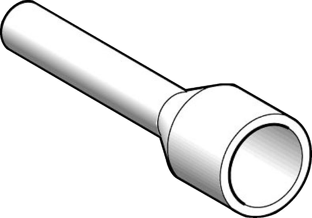 Embout moyen 1,5mm² noir NF